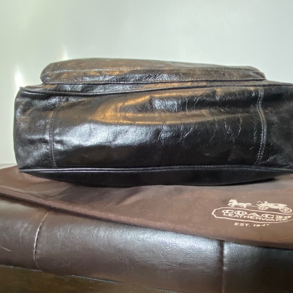 Coach Poppy 17924 Camelia Leather Pushlock Tote - Picture 5 of 15